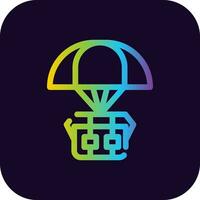 airdrop creatief icoon ontwerp vector