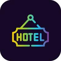 hotel creatief icoon ontwerp vector