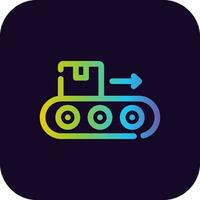 transportband riem creatief icoon ontwerp vector