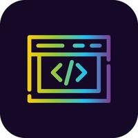 codering creatief icoon ontwerp vector