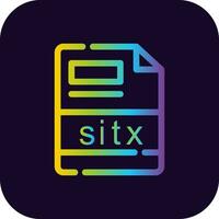 sitx creatief icoon ontwerp vector