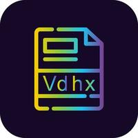 vdhx creatief icoon ontwerp vector