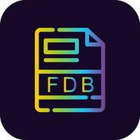 fdb creatief icoon ontwerp vector