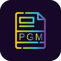 pgm creatief icoon ontwerp vector