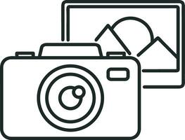 camera fotografie icoon symbool beeld vector. illustratie van multimedia fotografisch lens grapich ontwerp afbeeldingen vector