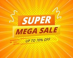 super mega verkoop banner