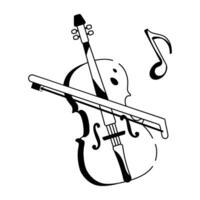modieus viool muziek- vector