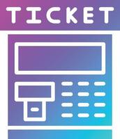 ticket machine vector pictogram ontwerp illustratie