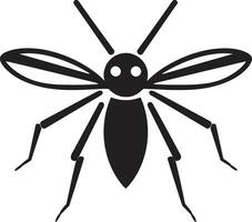 gestileerde stok insect logo ingewikkeld insect icoon vector