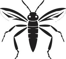 schimmig insect insigne stok insect zich afvragen vector