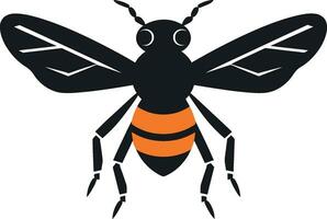 gebeeldhouwd insect vector dodelijk woestijn havik logo