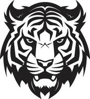 heimelijk panthera insigne majestueus tijger koning logo vector