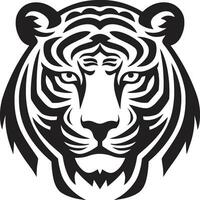 zwart panthera insigne tijger koning embleem vector