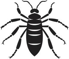 schimmig insect logo kunst houten indringers vector