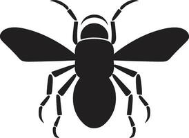 houten plaag embleem ontwerp termiet silhouet invasie vector