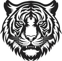 onyx tijger monarchie icoon sinister schoonheid embleem vector