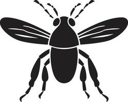 insect kolonie embleem ontwerp hout aan het eten dreiging icoon vector