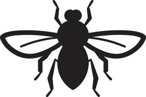 insect vector van noodlot monochroom tseetsee indringer