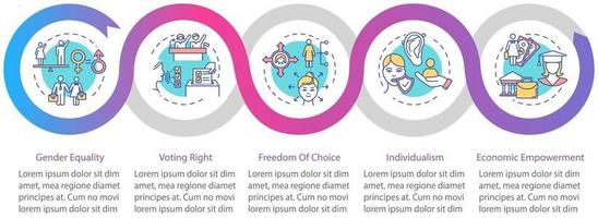 gendergelijkheid vector infographic sjabloon