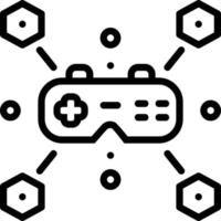 lijnpictogram voor gamify vector