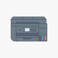 printer vectorillustratie pictogram vector