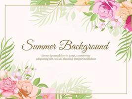 bloemenbannerontwerp voor achtergrond of backdrop vector