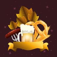 duitsland oktoberfest bier vector ontwerp