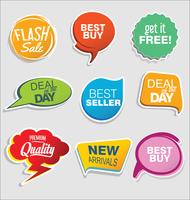 Moderne badges stickers en labels-collectie vector