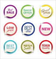 Moderne badges stickers en labels-collectie vector