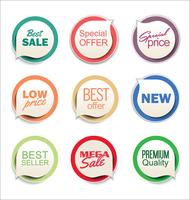 Moderne badges stickers en labels-collectie vector