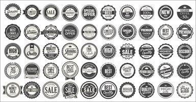 Retro vintage badges en labels-collectie vector