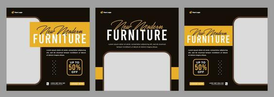minimalistische meubilair uitverkoop banier of sociaal media of banier sjabloon vector