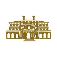 de brekers, Rhode eiland gebouw vector gouden icoon.