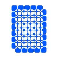 abstract blauw gebogen plein mat vector