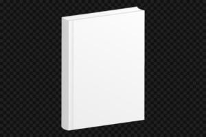 wit boek sjabloon. blanco brochure boekje met blanco Hoes voor media documentatie ontwerp met hardcover vector. vector