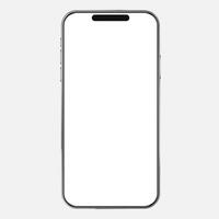 mobiel telefoon vector model. blanco smartphone geïsoleerd.