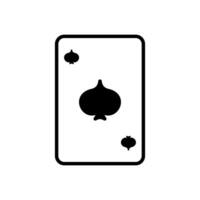 zwart spade kaart. element van het gokken geluk in poker en geslaagd spel in casino met blackjack en weddenschappen vector