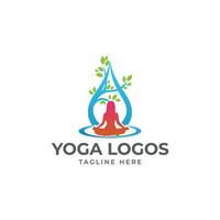 yoga boom logo ontwerp vector sjabloon