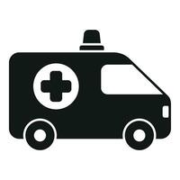 ambulance auto icoon gemakkelijk vector. helpen mensen vector