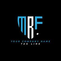 mrf brief logo creatief ontwerp met vector grafisch vector