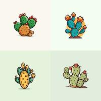 stekelig Peer cactus vector klem kunst illustratie