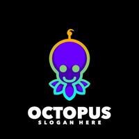 Octopus gemakkelijk logo ontwerp vector