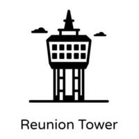 reünietoren en monument vector