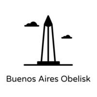 buenos aires obelisk vector