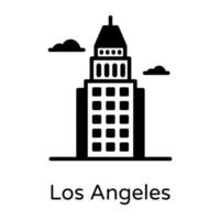 los angeles monument vector