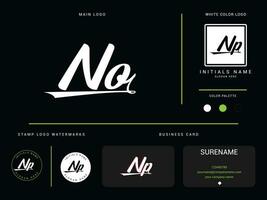 monogram Nee logo afbeelding, luxe Nee modern kleding logo brief vector