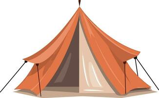 vector hand- getrokken camping tent illustratie