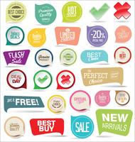 Moderne badges stickers en labels-collectie vector