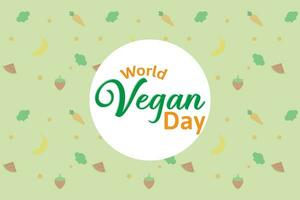 wereld veganistisch dag achtergrond. naadloos patroon vector illustratie.