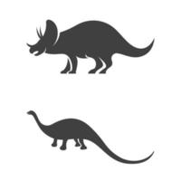dinosaurus pictogram sjabloon vectorillustratie vector